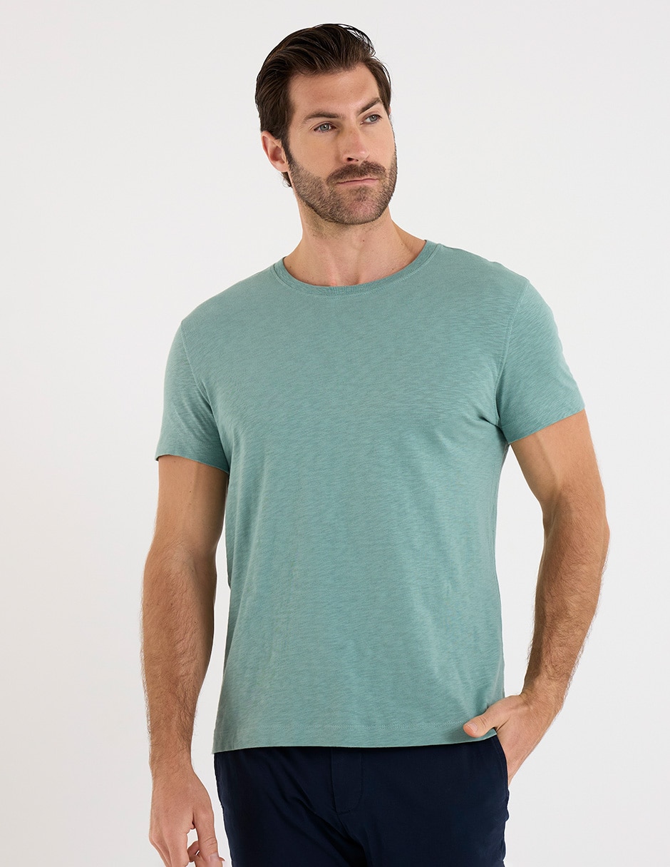 Playera cuello redondo para hombre 1