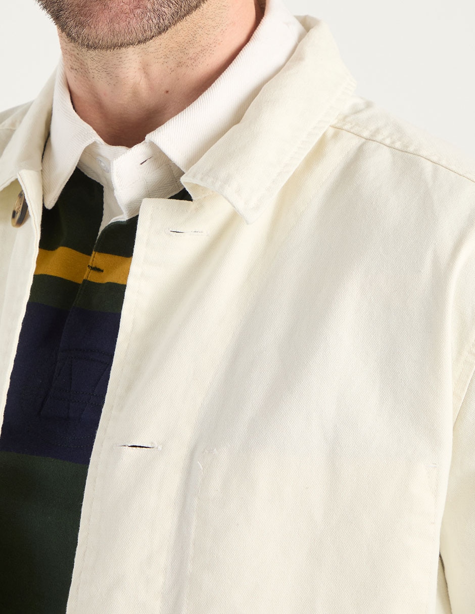 Sobrecamisa casual de algodón manga larga para hombre 3