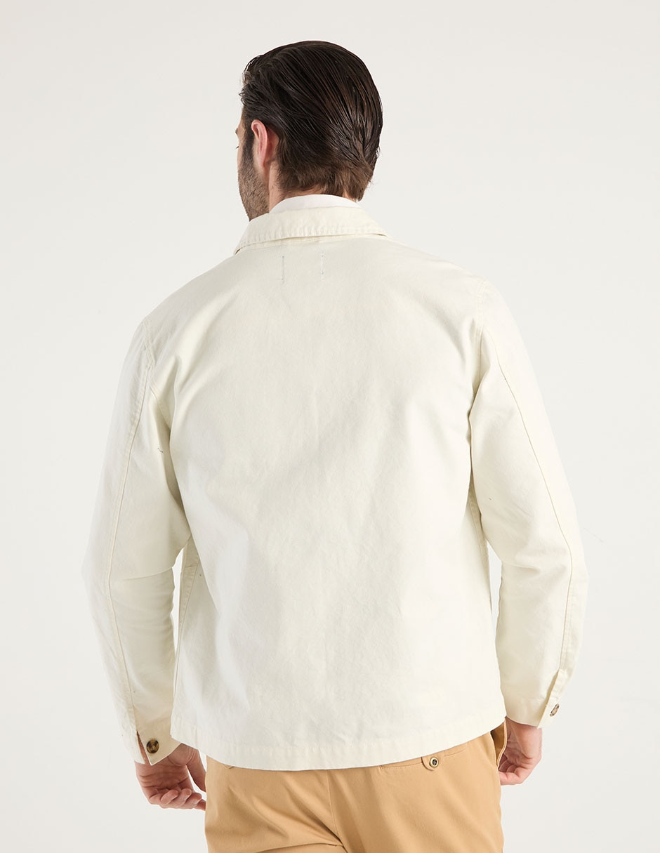 Sobrecamisa casual de algodón manga larga para hombre 5