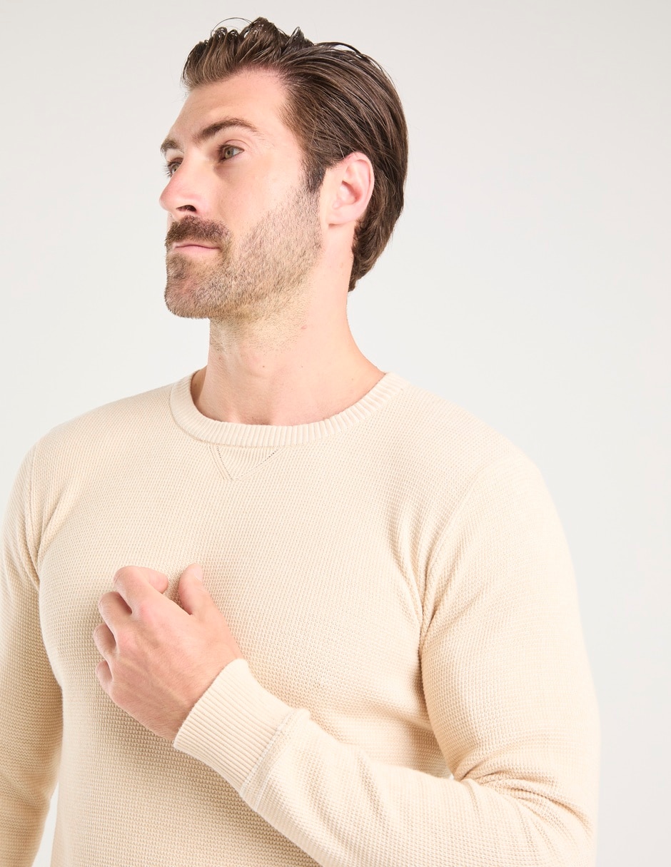 Suéter cuello redondo para hombre