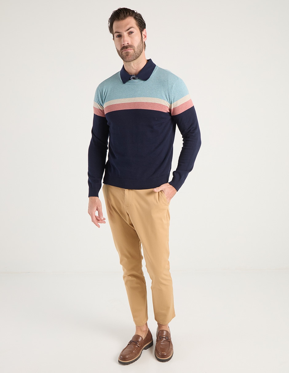 Suéter cuello redondo para hombre 4