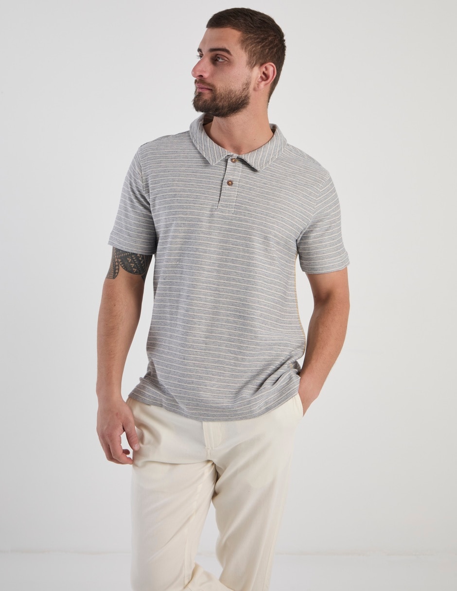 Playera tipo polo weekend para hombre