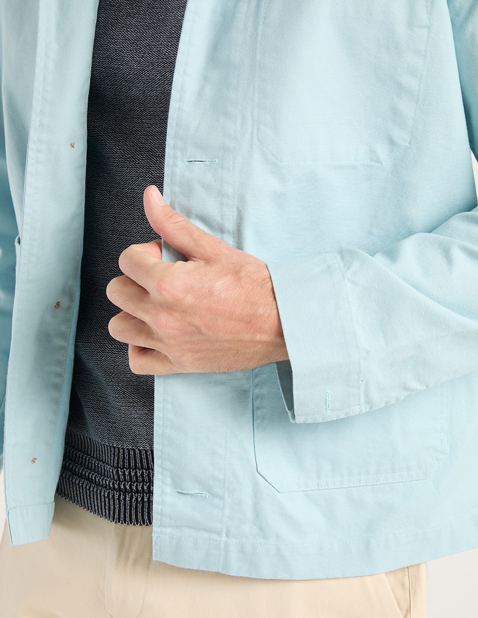 Sobrecamisa casual Weekend de algodón manga larga para hombre