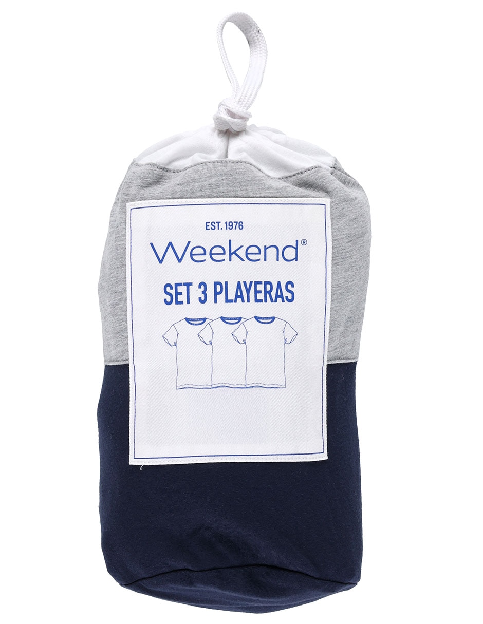 Set playera cuello redondo para hombre 7