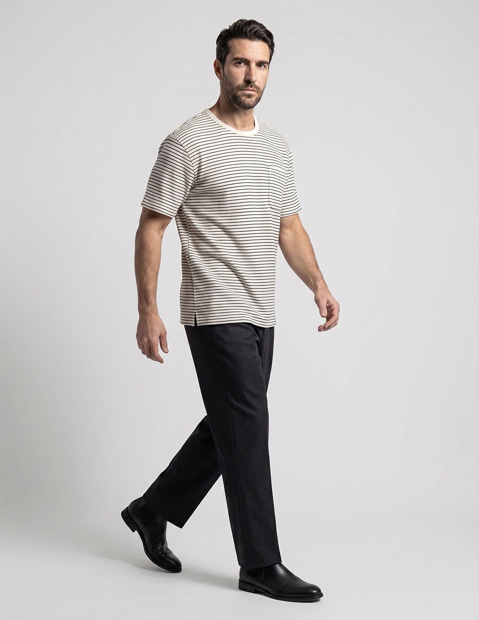 Playera cuello redondo para hombre 1