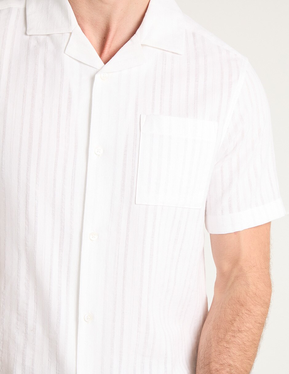 Camisa casual manga corta para hombre 5