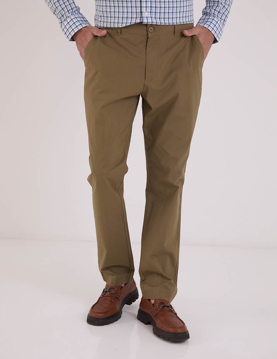 Pantalón chino regular de algodón para hombre Pantalón chino regular de algodón para hombre