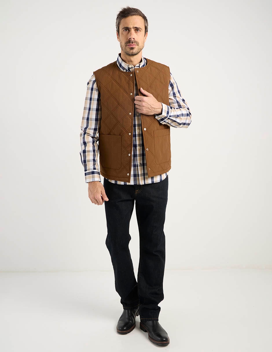 Chaleco capitonado para hombre