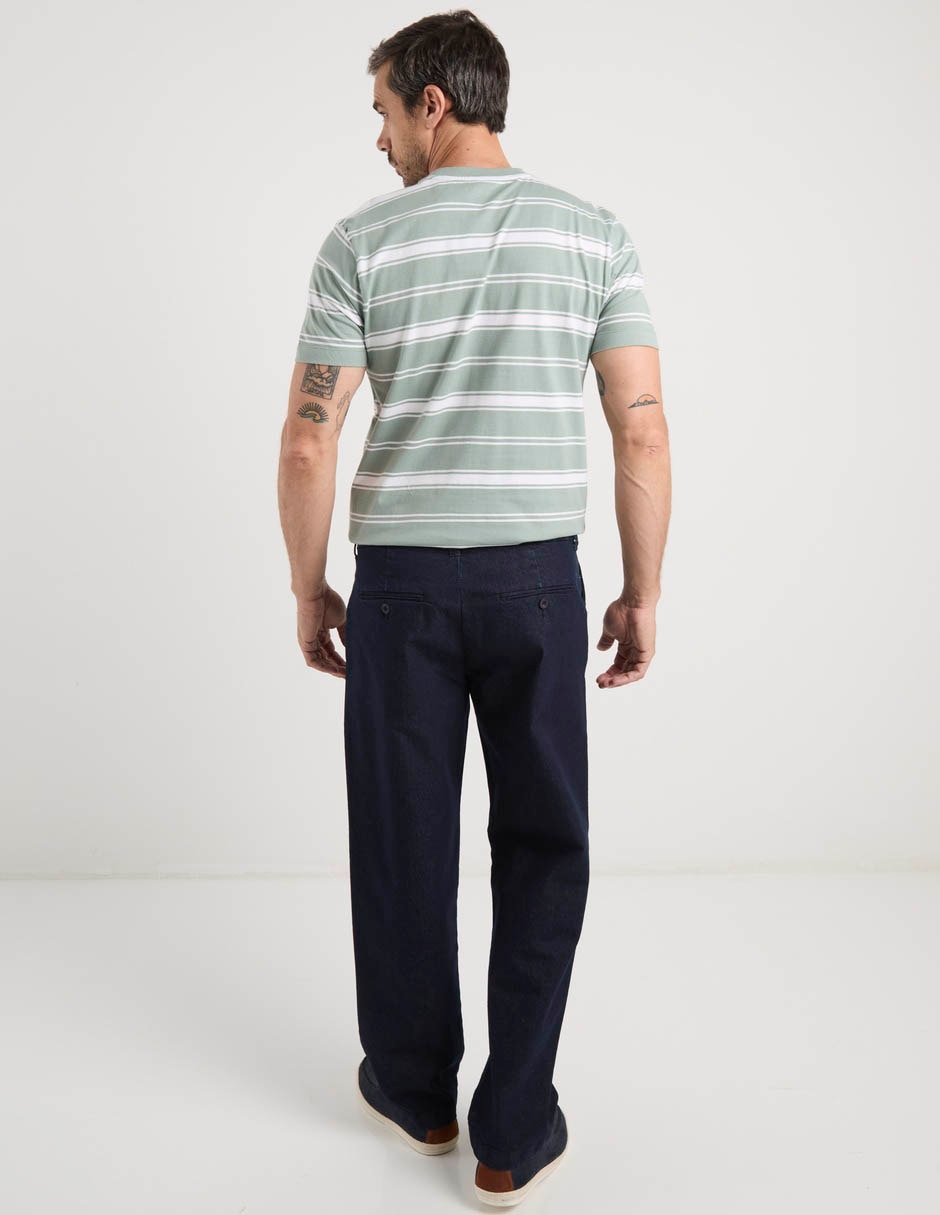Jeans slim lavado obscuro para hombre 11