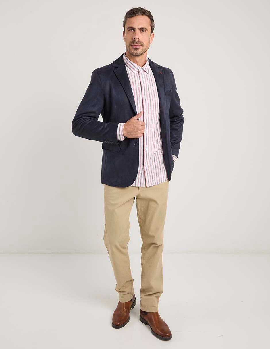 Camisa casual de algodón manga larga para hombre 2