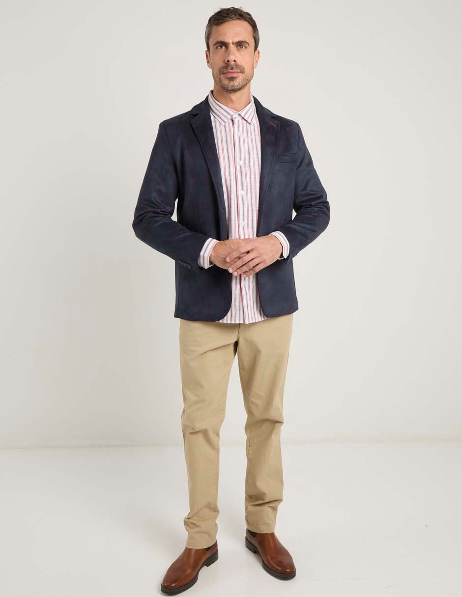 Camisa casual de algodón manga larga para hombre 3