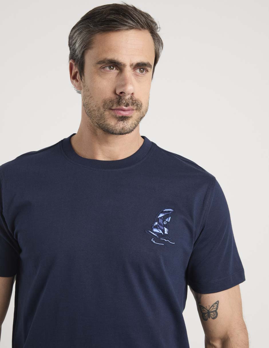 Playera weekend cuello redondo para hombre
