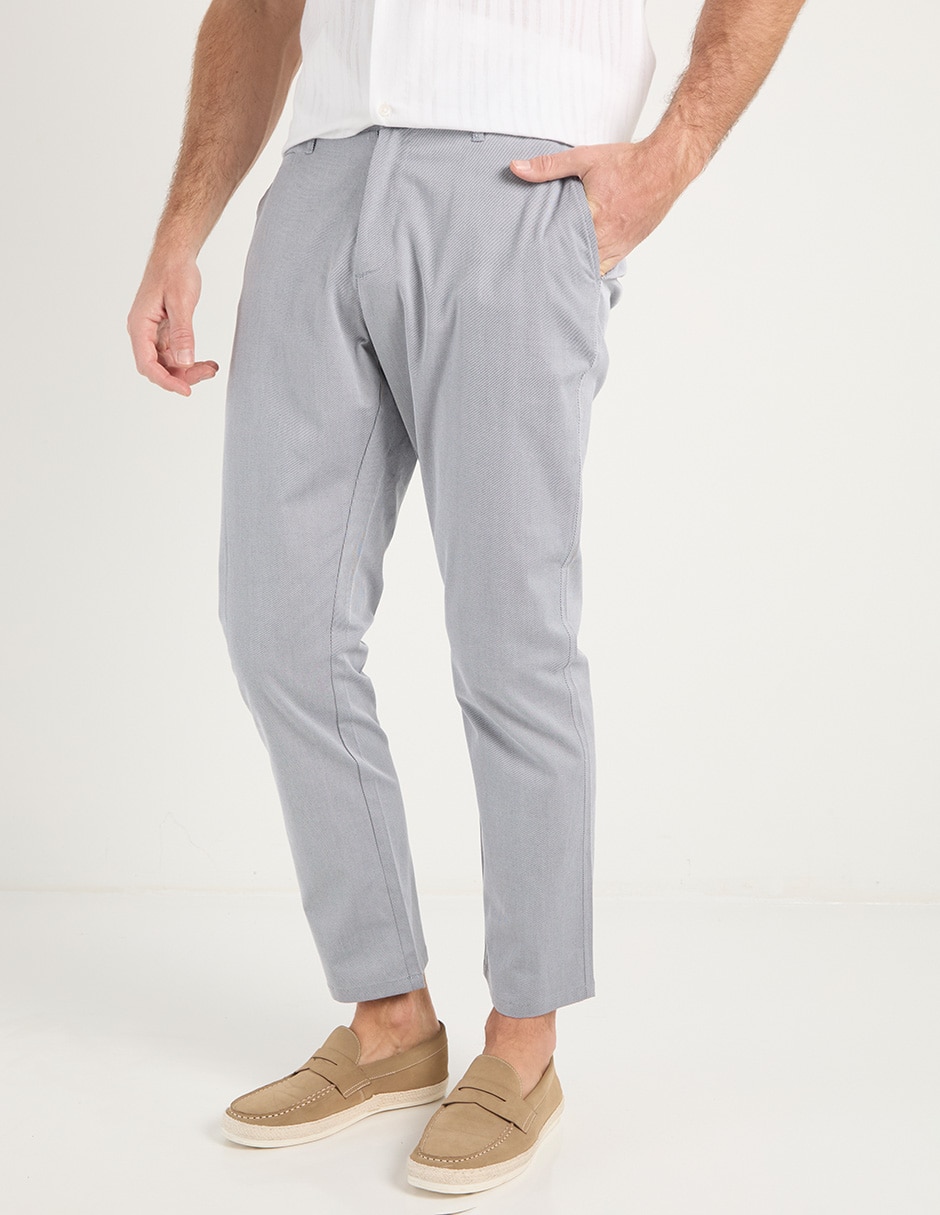 Pantalón straight de algodón para hombre Pantalón straight de algodón para hombre
