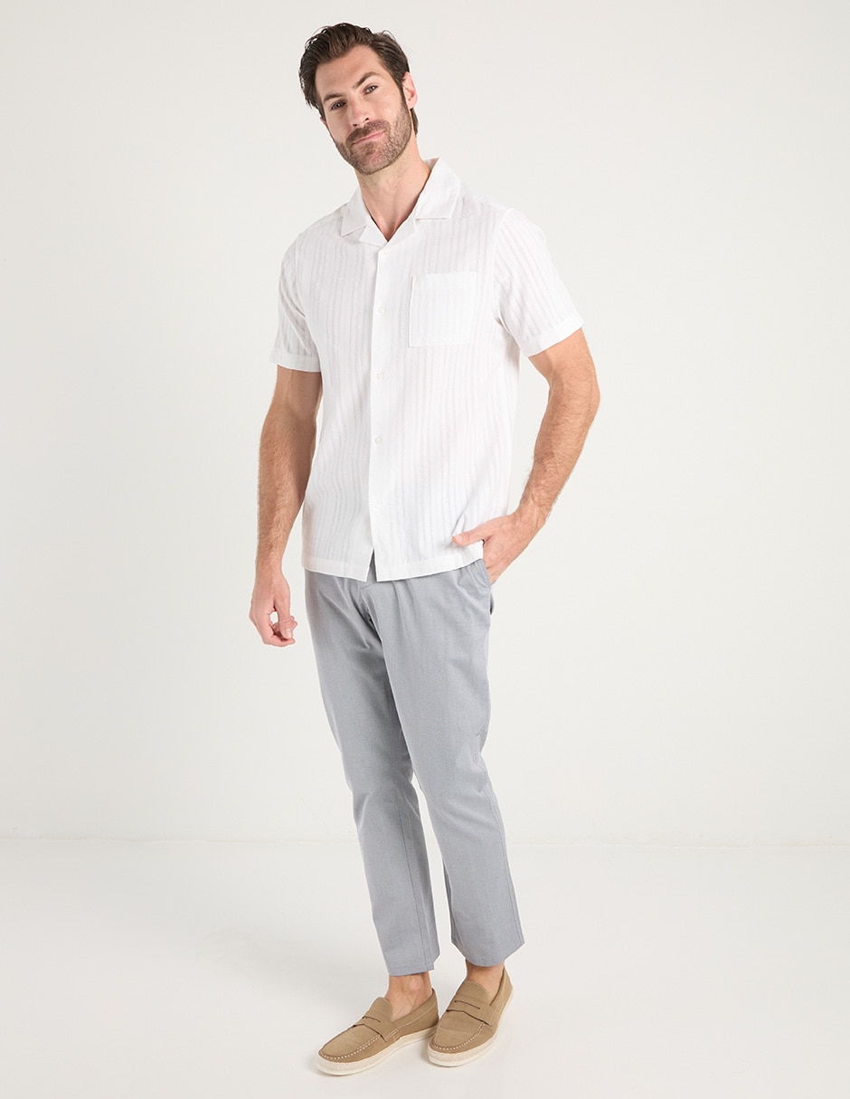 Pantalón straight de algodón para hombre 5