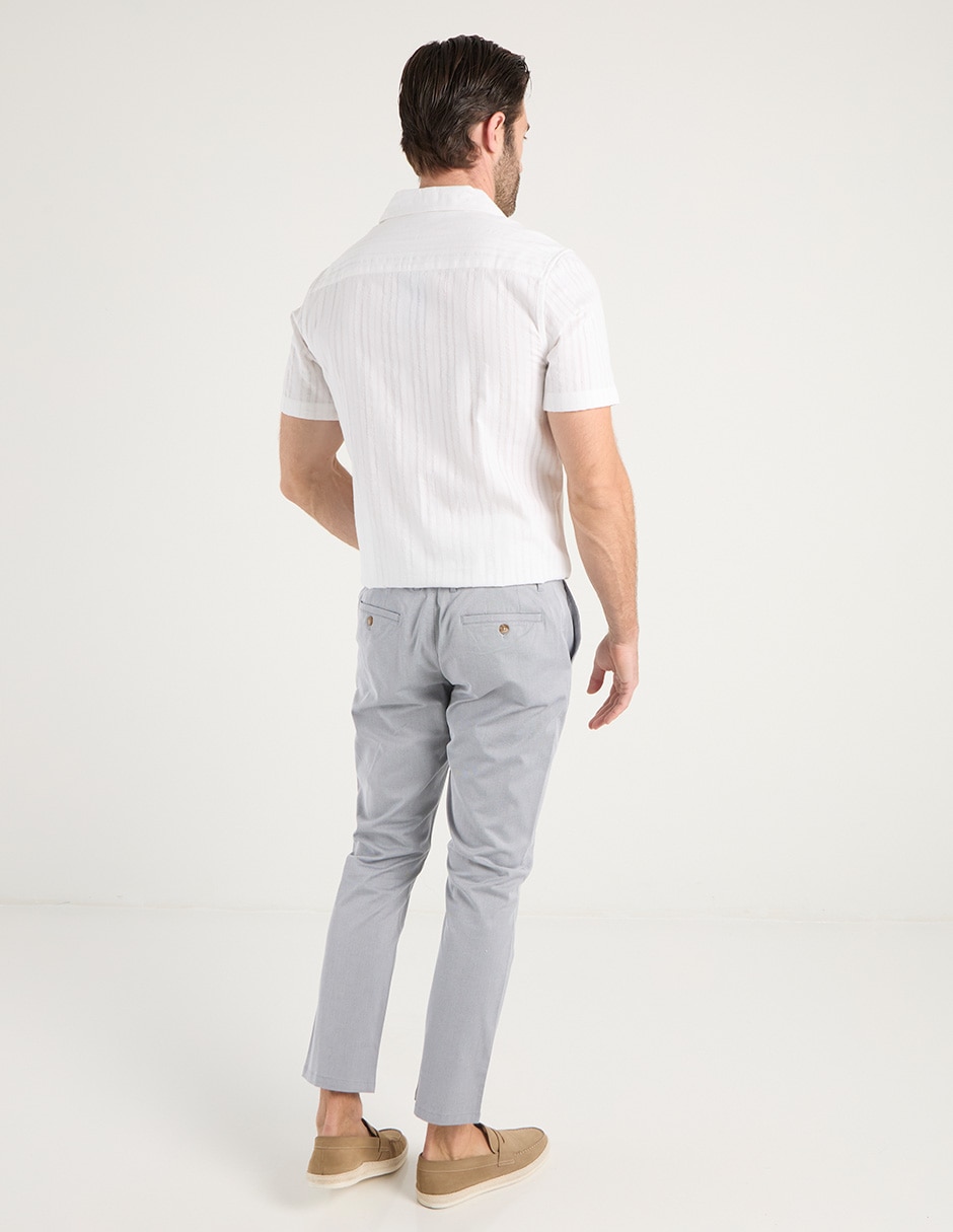 Pantalón straight de algodón para hombre 6