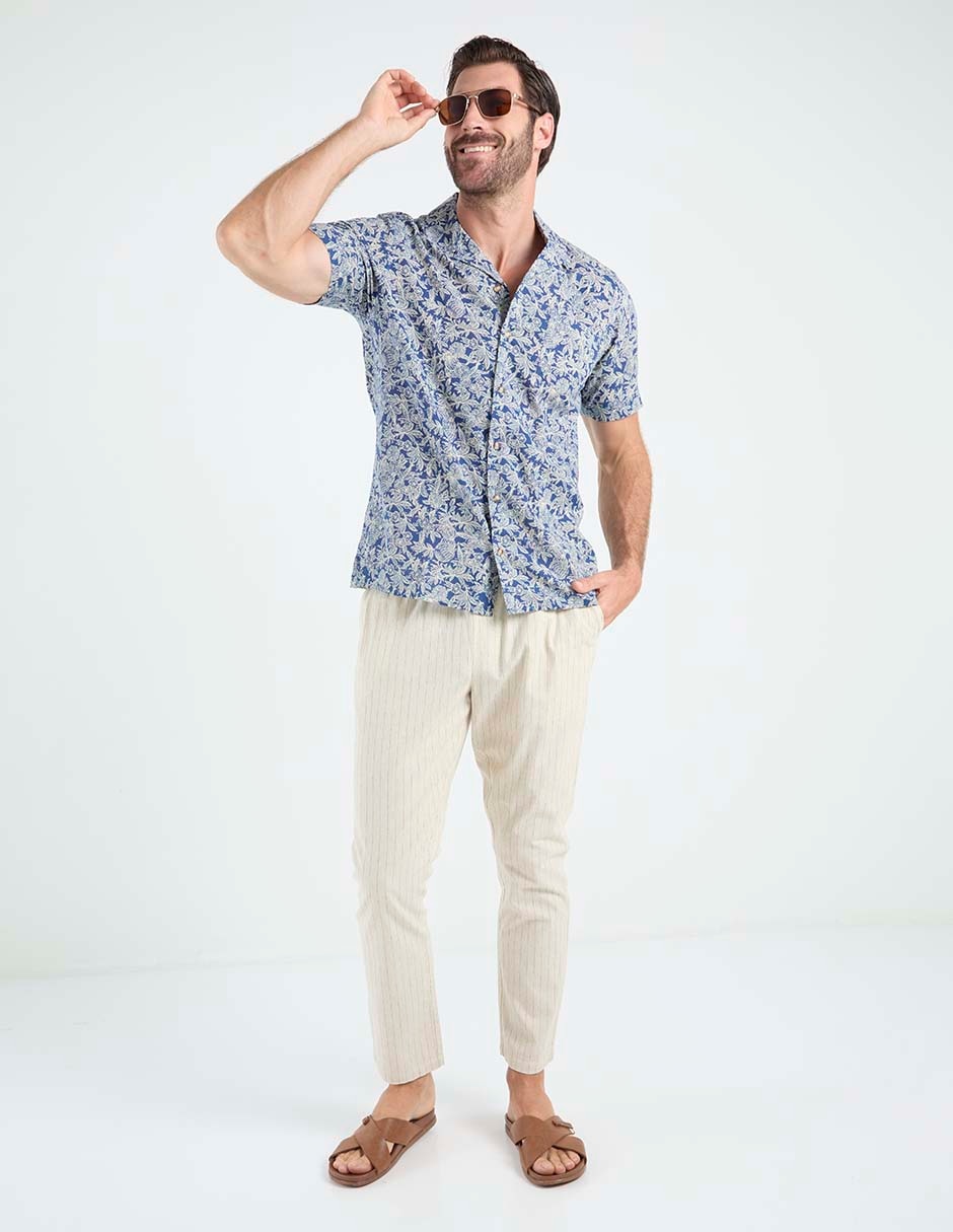 Camisa casual manga corta para hombre 3