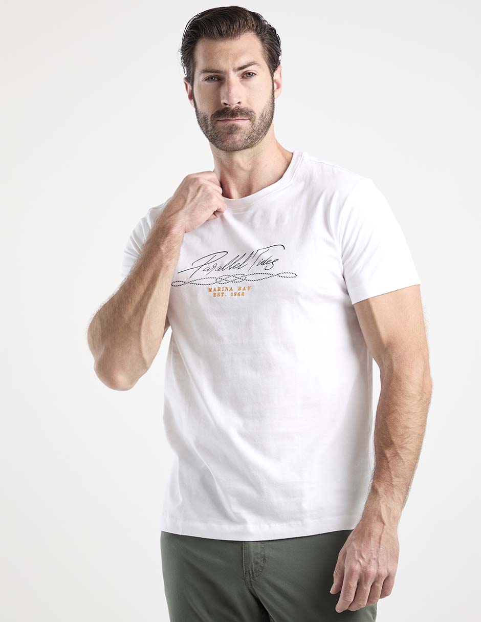 Playera Weekend cuello redondo para hombre