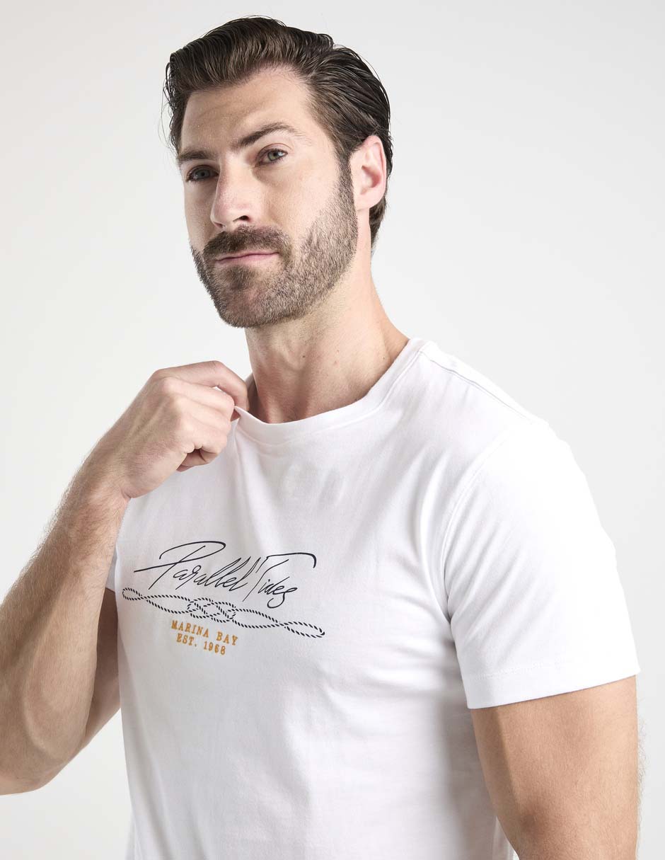 Playera Weekend cuello redondo para hombre