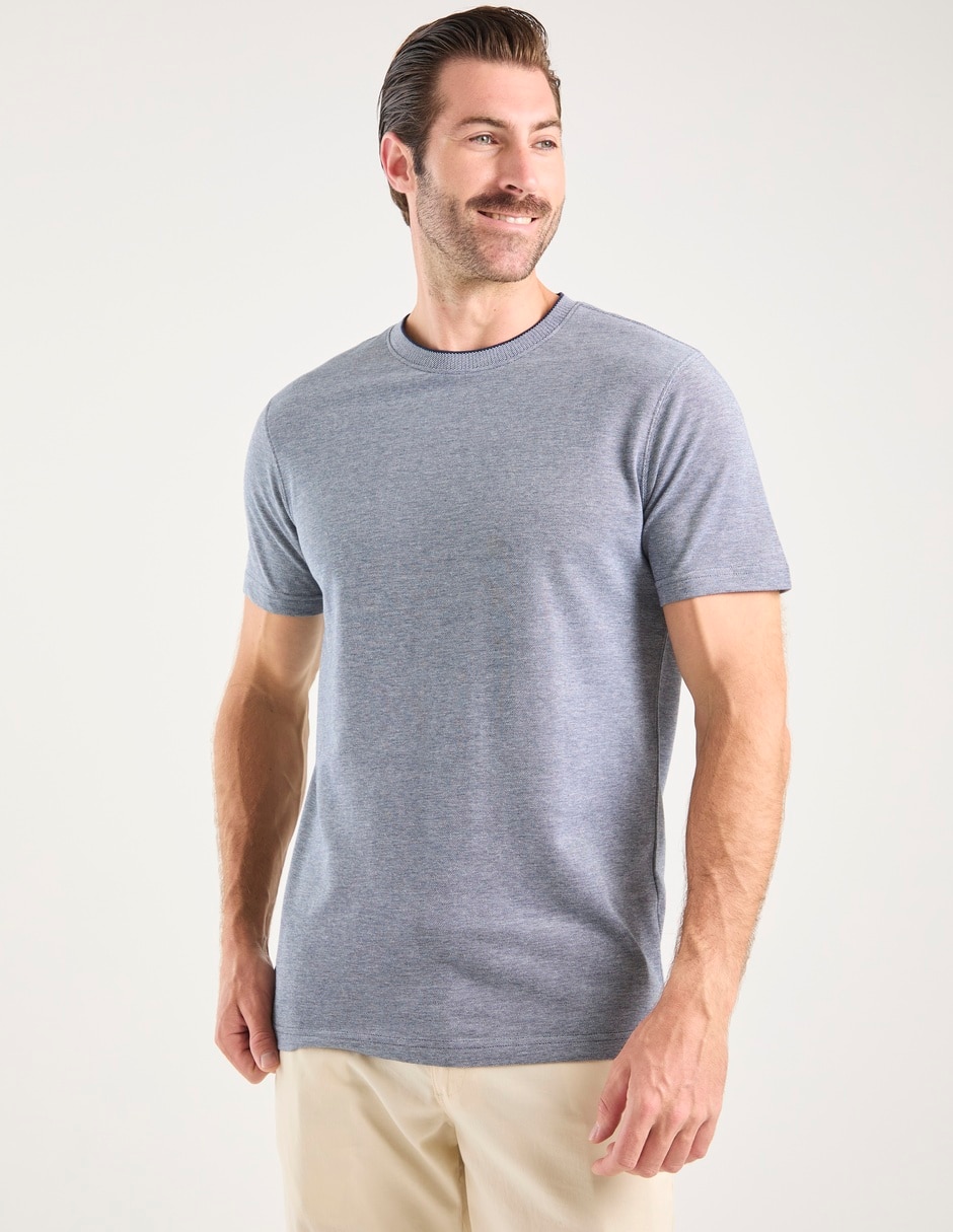 Playera weekend cuello redondo para hombre