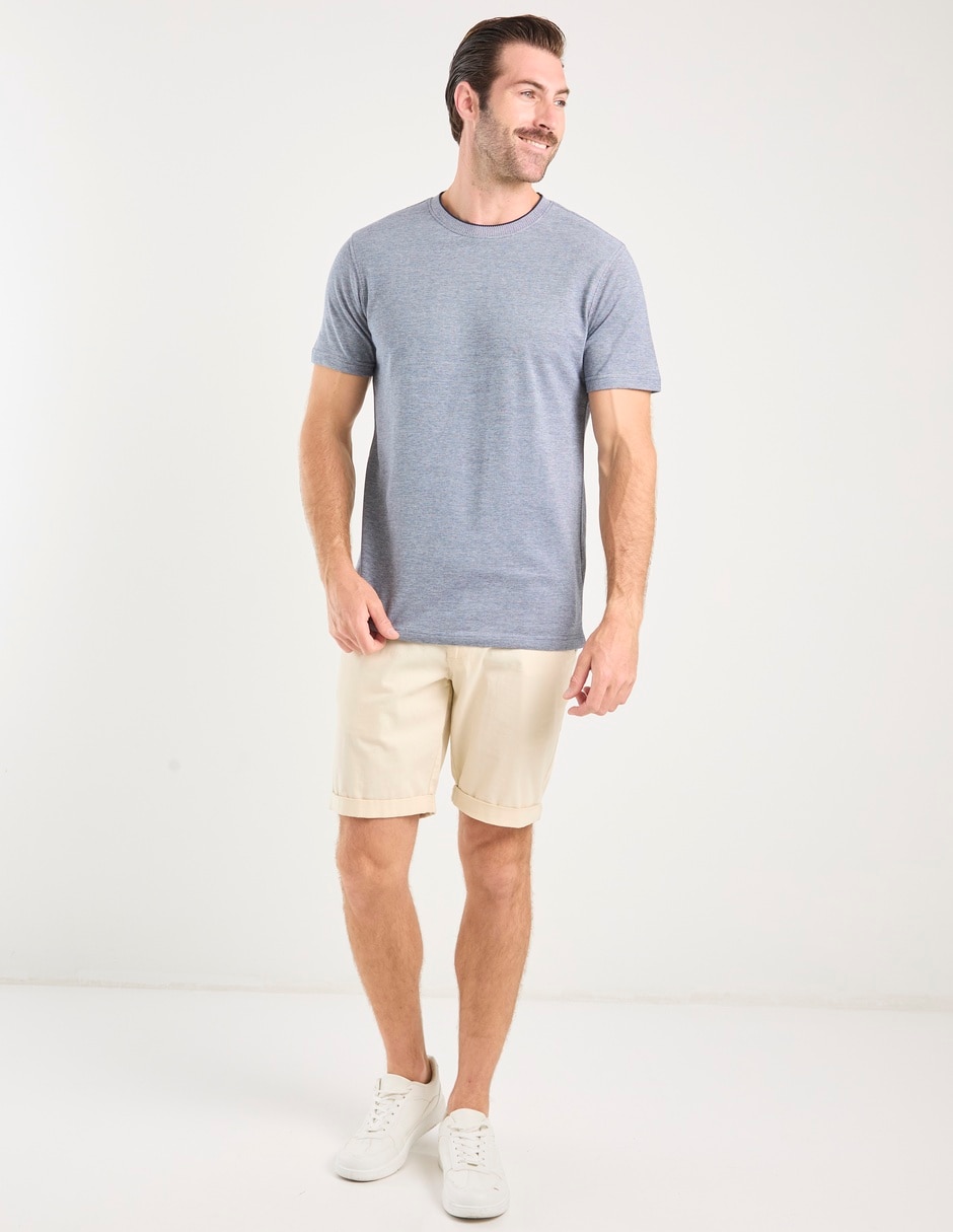 Playera weekend cuello redondo para hombre