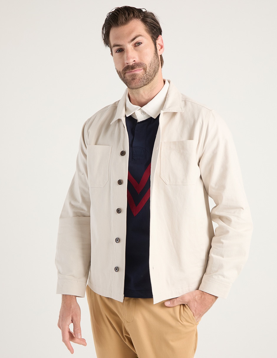 Sobrecamisa casual manga larga para hombre Sobrecamisa casual manga larga para hombre