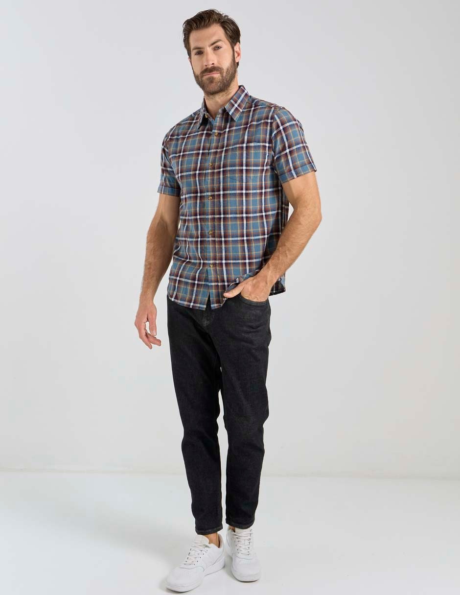 Camisa casual manga corta para hombre 3