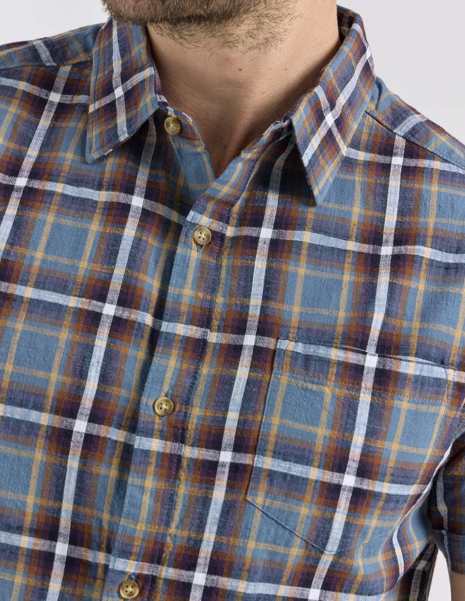 Camisa casual manga corta para hombre 4