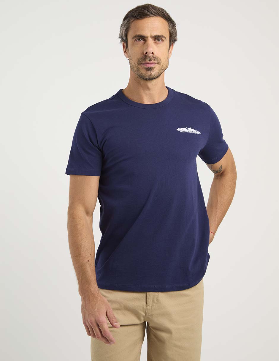 Playera cuello redondo para hombre