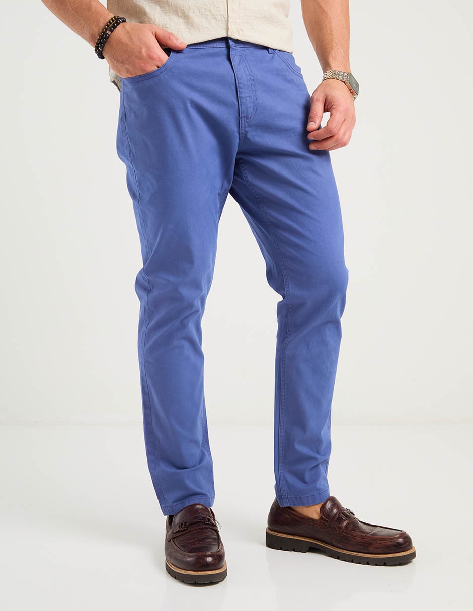 Pantalón casual chino straight para hombre