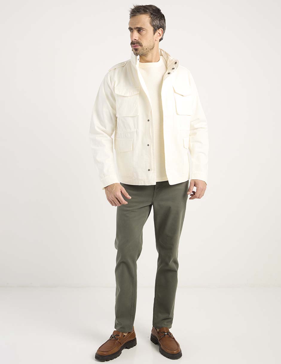 Chamarra cazadora Weekend Premium con bolsillos para hombre