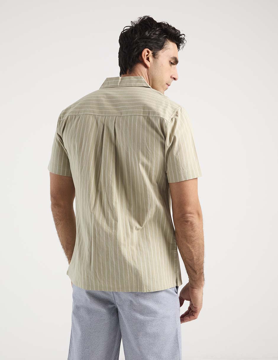 Camisa casual manga corta para hombre