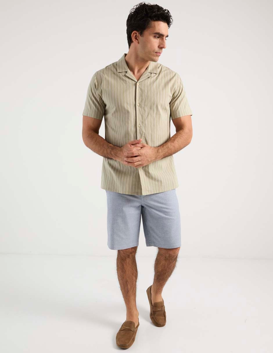 Camisa casual manga corta para hombre