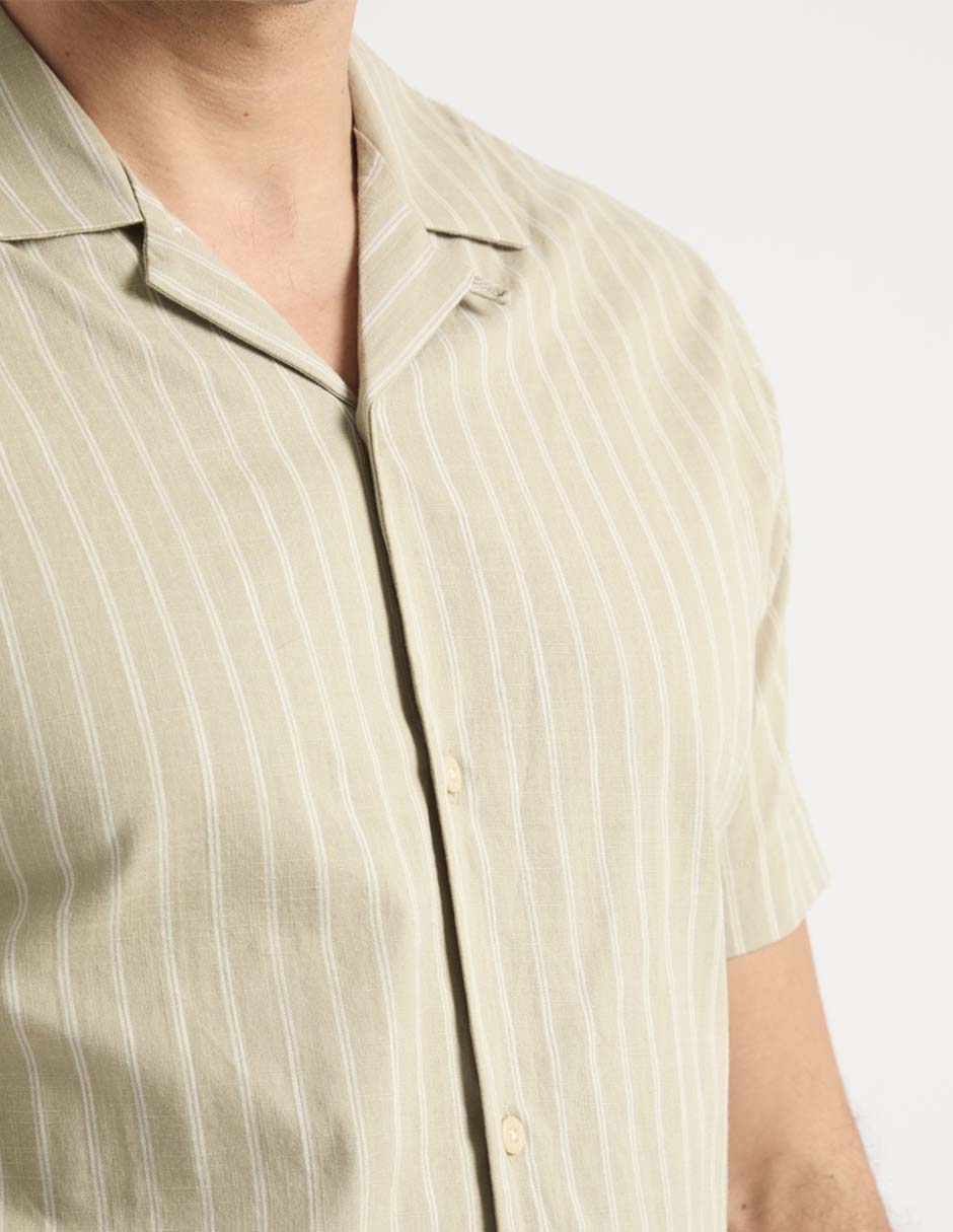 Camisa casual manga corta para hombre