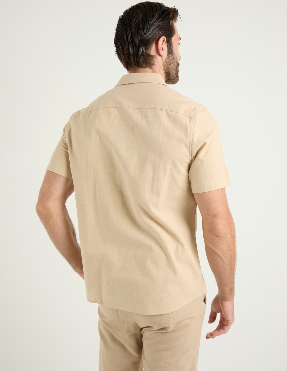 Camisa casual manga corta para hombre 6