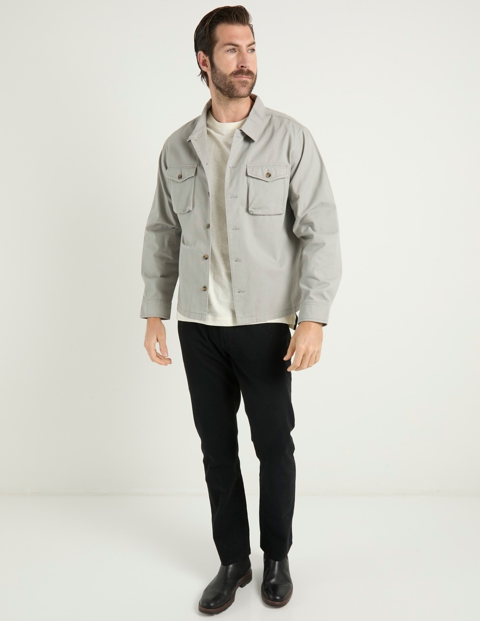 Camisa casual manga larga para hombre 4