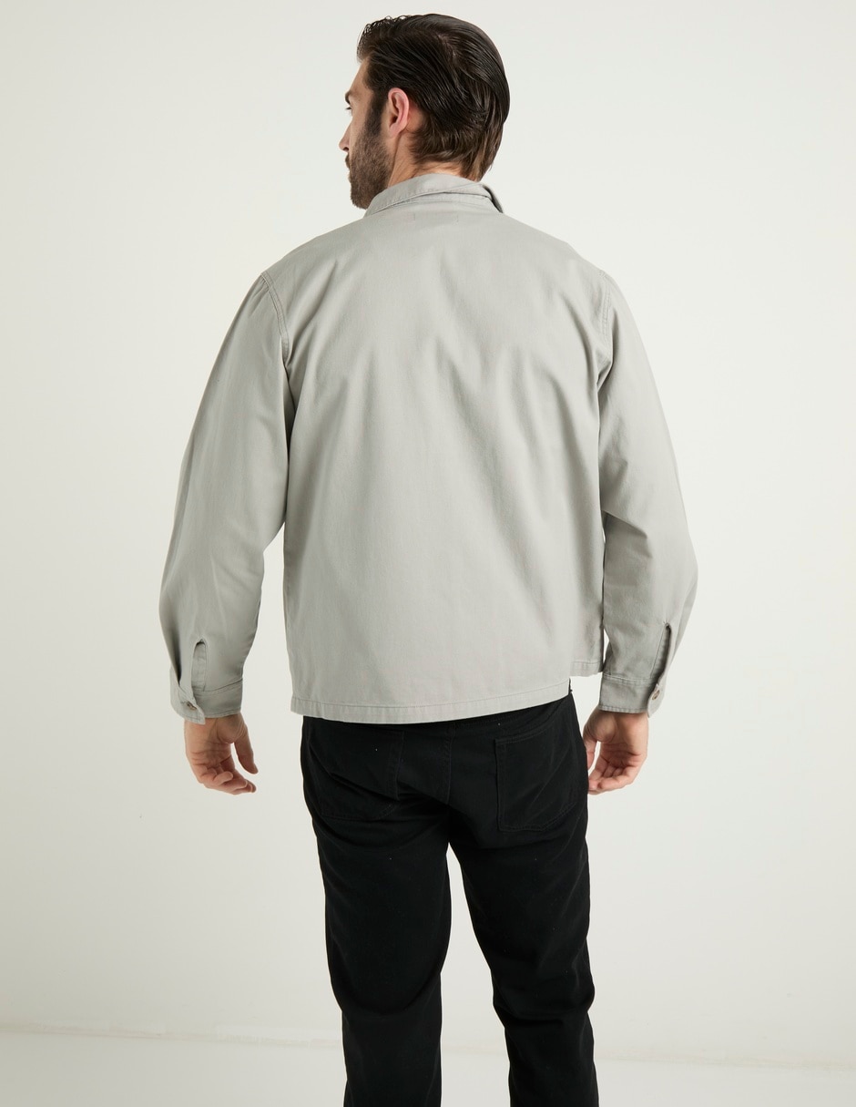 Camisa casual manga larga para hombre 6
