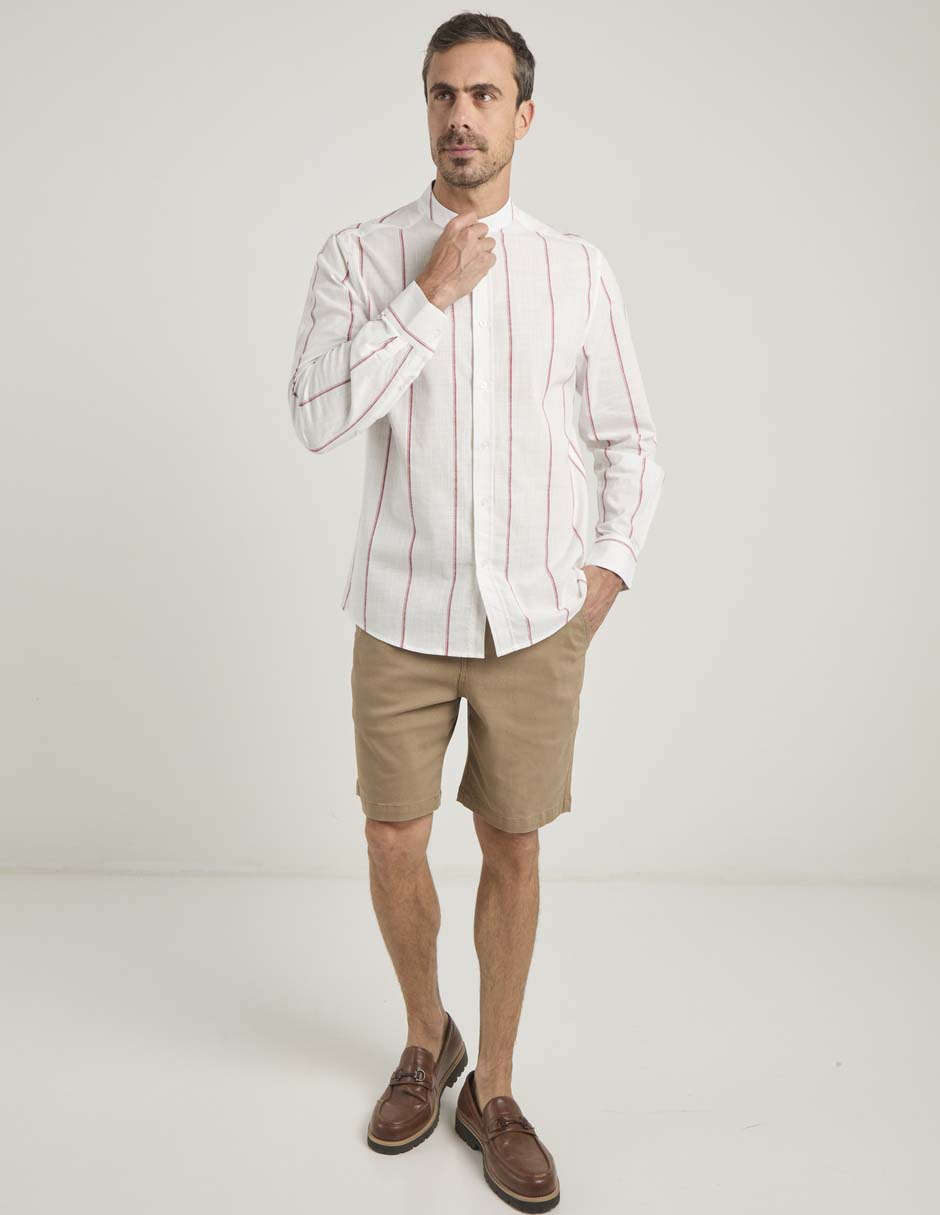 Camisa casual Weekend de algodón manga larga para hombre