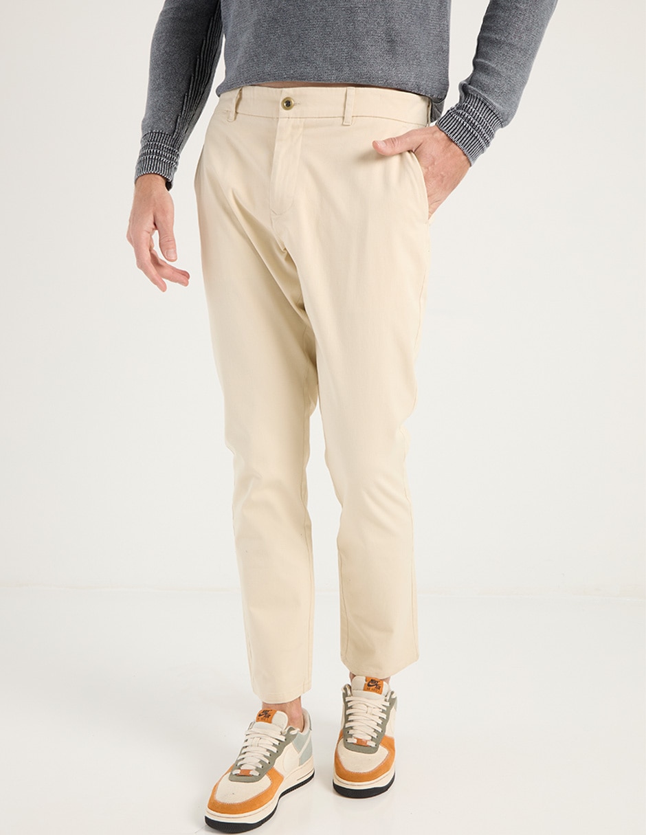 Pantalón slim de algodón para hombre Pantalón slim de algodón para hombre