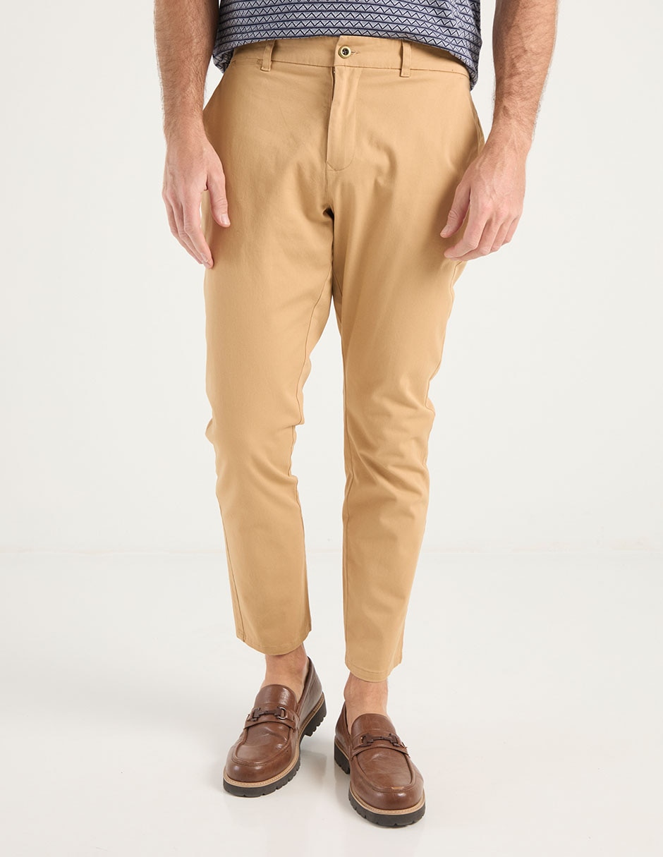 Pantalón slim de algodón para hombre 1