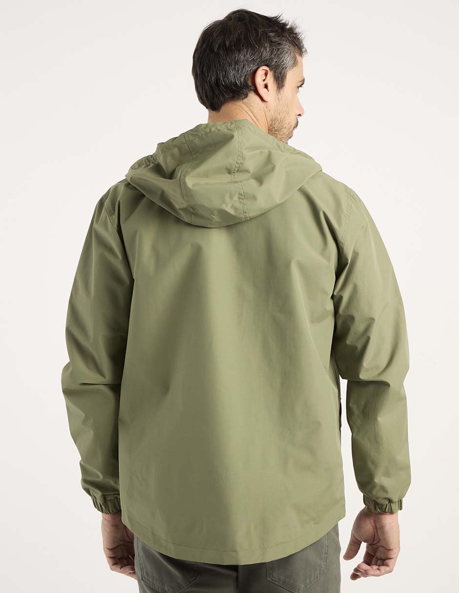Chamarra parka capucha y bolsa para hombre 6
