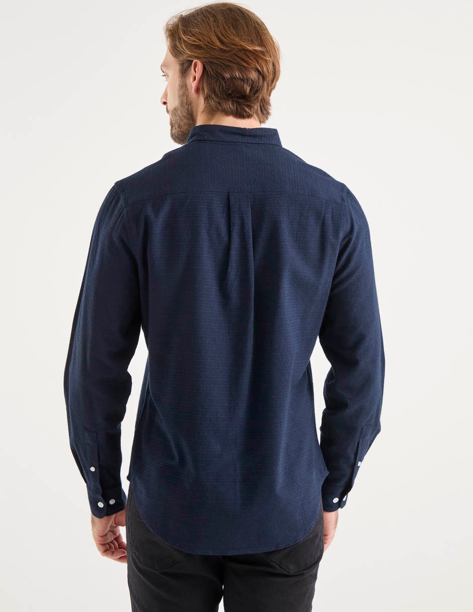 Camisa casual manga larga para hombre 2