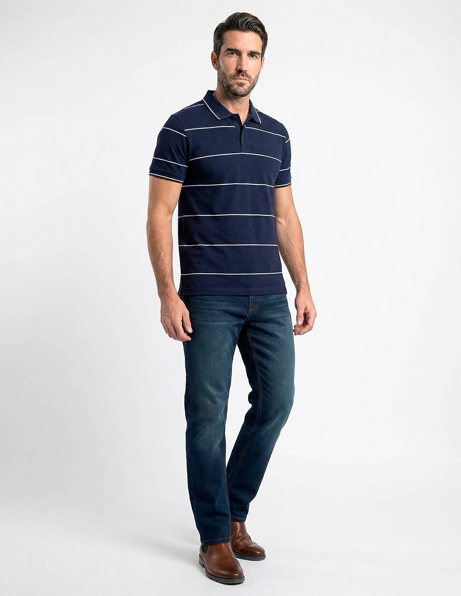 Playera tipo polo weekend para hombre