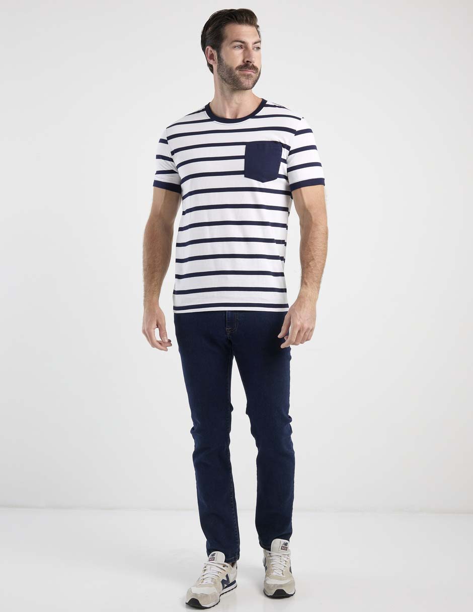 Playera weekend cuello redondo para hombre