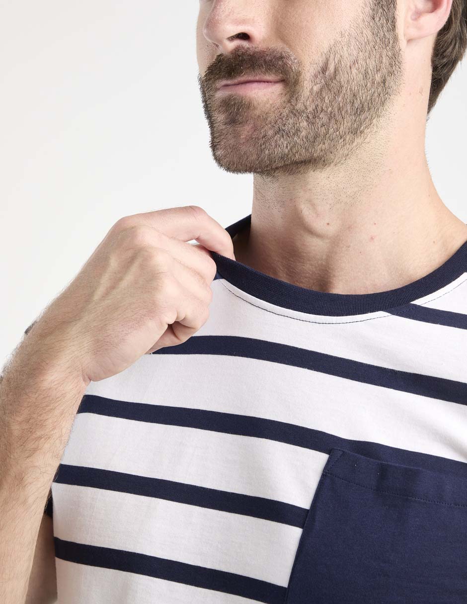 Playera weekend cuello redondo para hombre