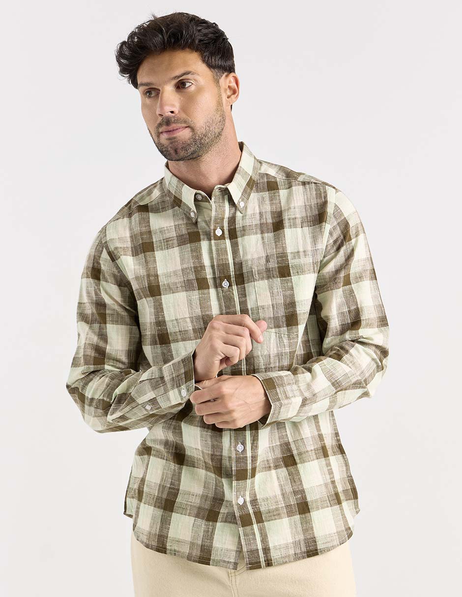 Camisa casual manga larga para hombre Camisa casual manga larga para hombre