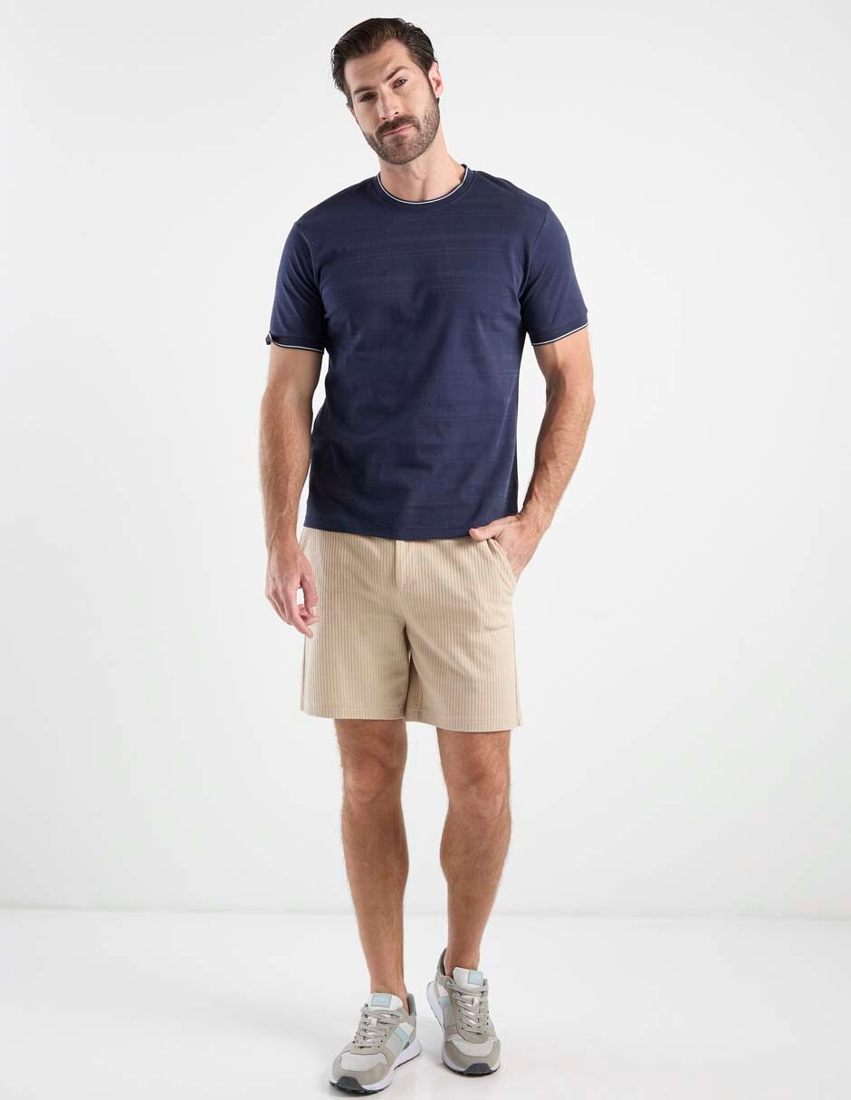 Playera weekend cuello redondo para hombre