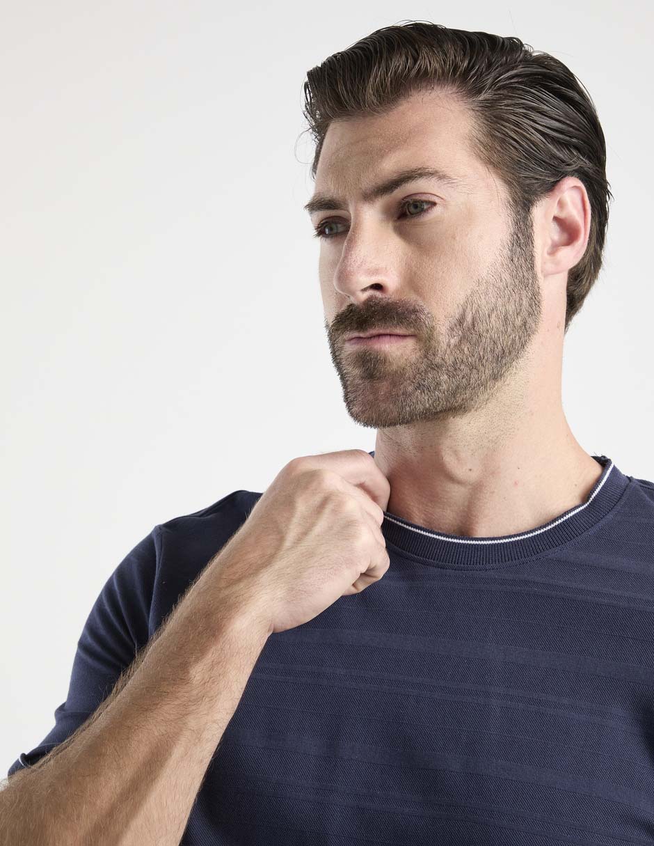 Playera weekend cuello redondo para hombre