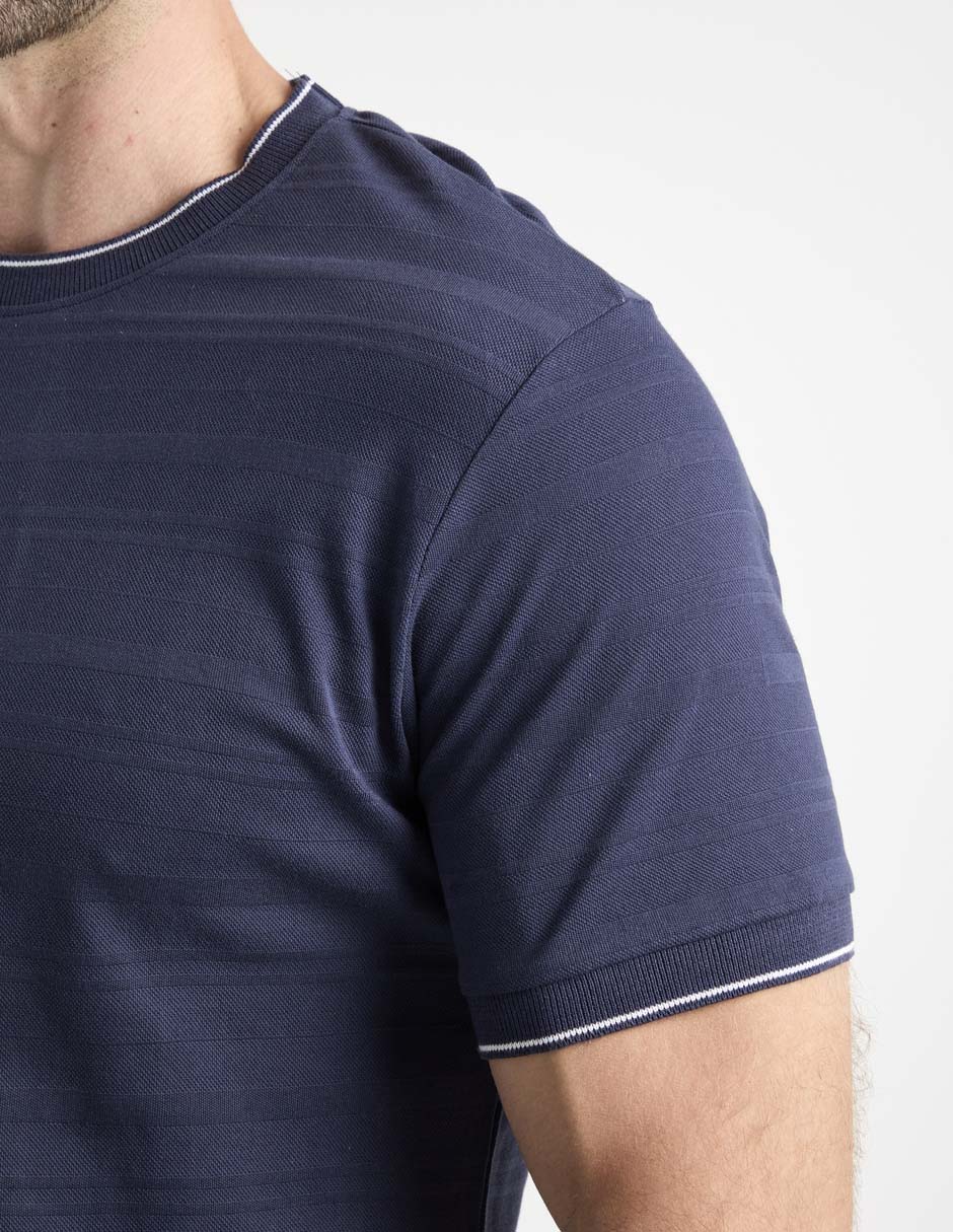 Playera weekend cuello redondo para hombre