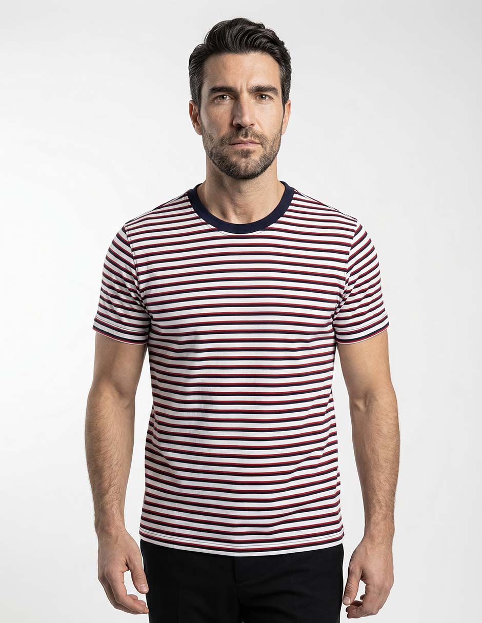 Playera cuello redondo para hombre