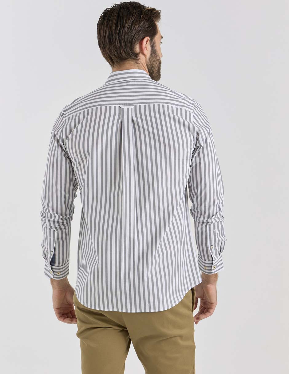 Camisa casual manga larga para hombre